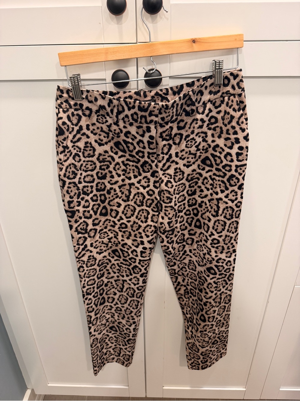 Victoria's Secret Leopard Print Pull-On Pants in Tan and Black